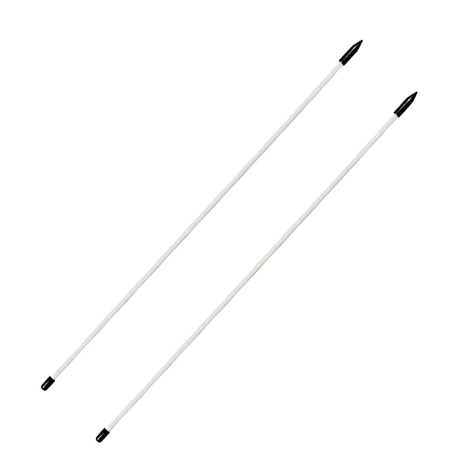 2Pcs Golf Alignment Sticks Golf Alignment Rods for Swing Practice Exercise White