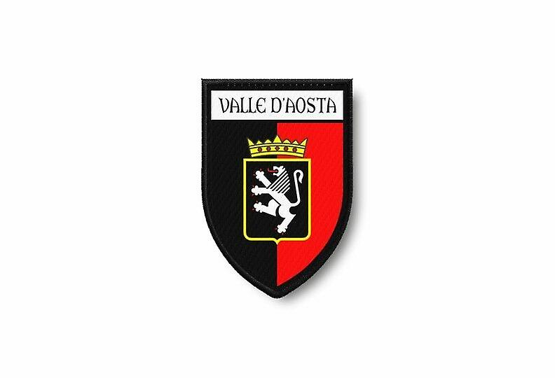 Patch Ecusson Termocollant Bord Brode Flag Prints Italy Valle Dapos;Aosta
