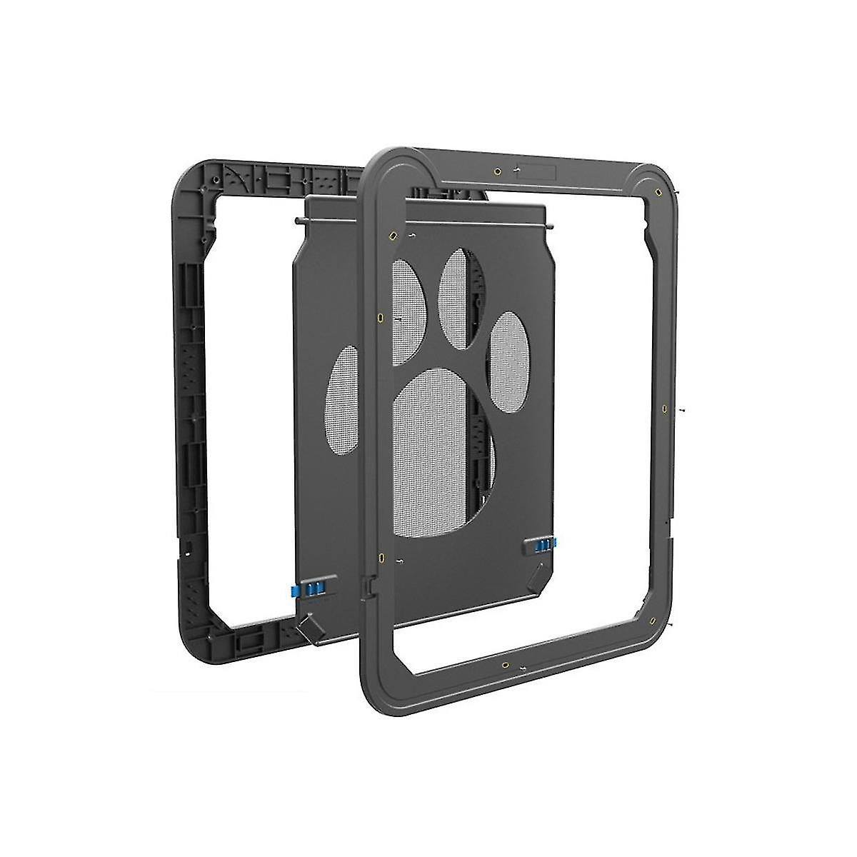 Pet Screen Door Easy Install Home Lockable Outdoor Door Magnetic Self-closing Function Sturdy Door
