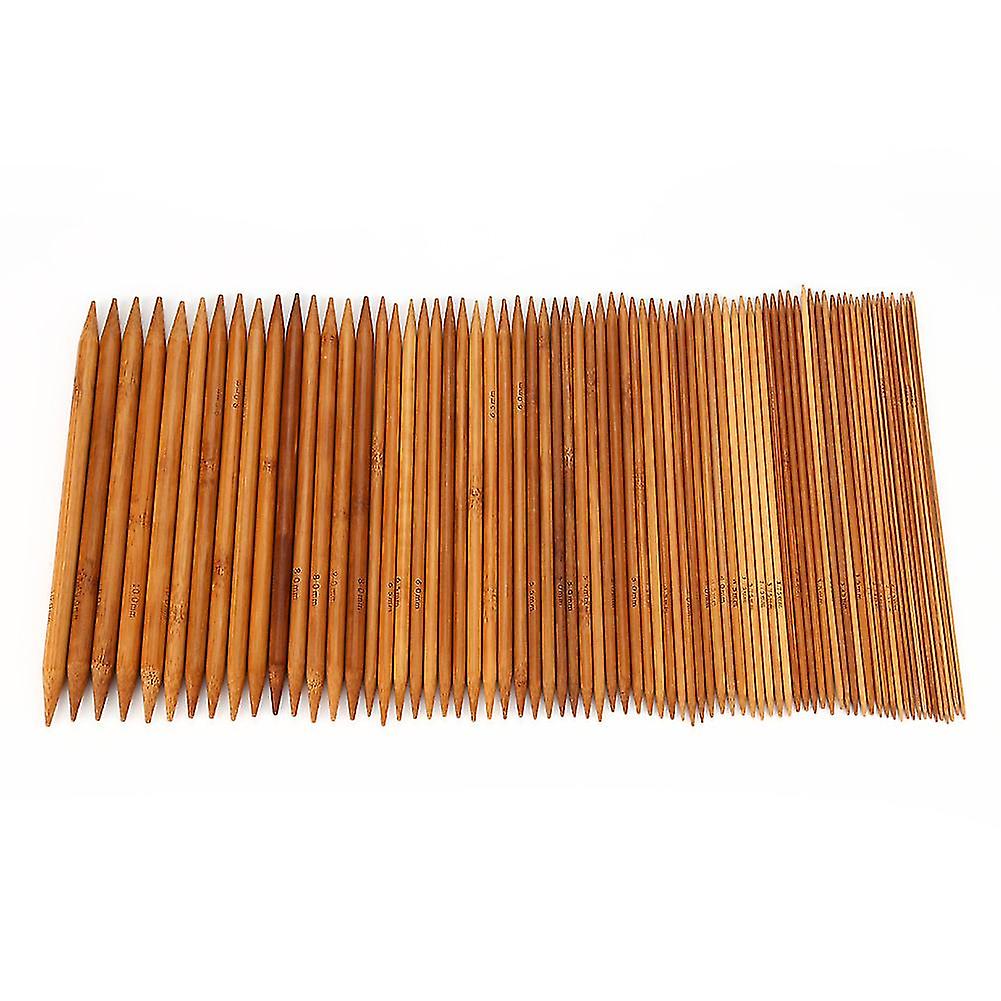 Double Point Bamboo Dark Patina Knitting Needle made from chinese moso bamoo 20cm length