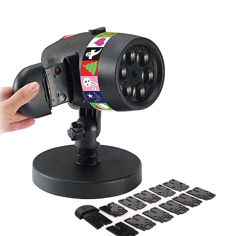 Christmas Xmas Snowflake Led Projection Lamp Stage Lights Halloween 12 Pattern