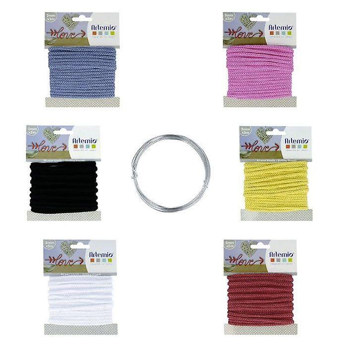 Kit 6 knitting threads + aluminum wire