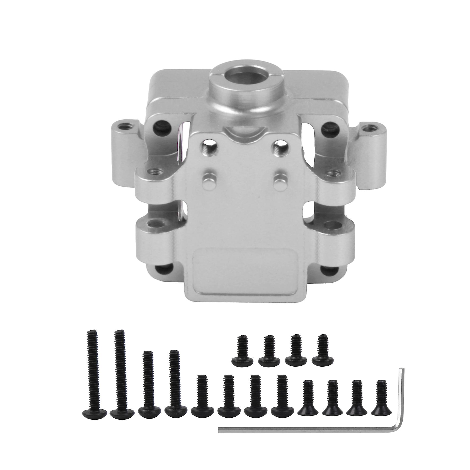 RC Gearbox Cover Upgrade Parts Kit Replacement for WLtoys 1:28 Silver