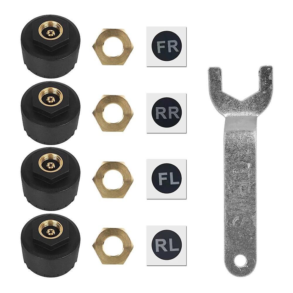 Bluetooth 5.0 Car Tire Pressure Sensors Tpms Tire Pressure Monitoring System External Sensor For Android/ios Mobile Phone App