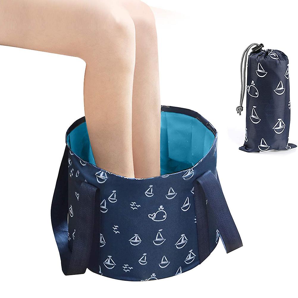 Collapsible Bucket for Soaking Feet Portable Travel Foot Bath Tub Folding Foot Spa Soak Basin Water Container for Camping Picnic