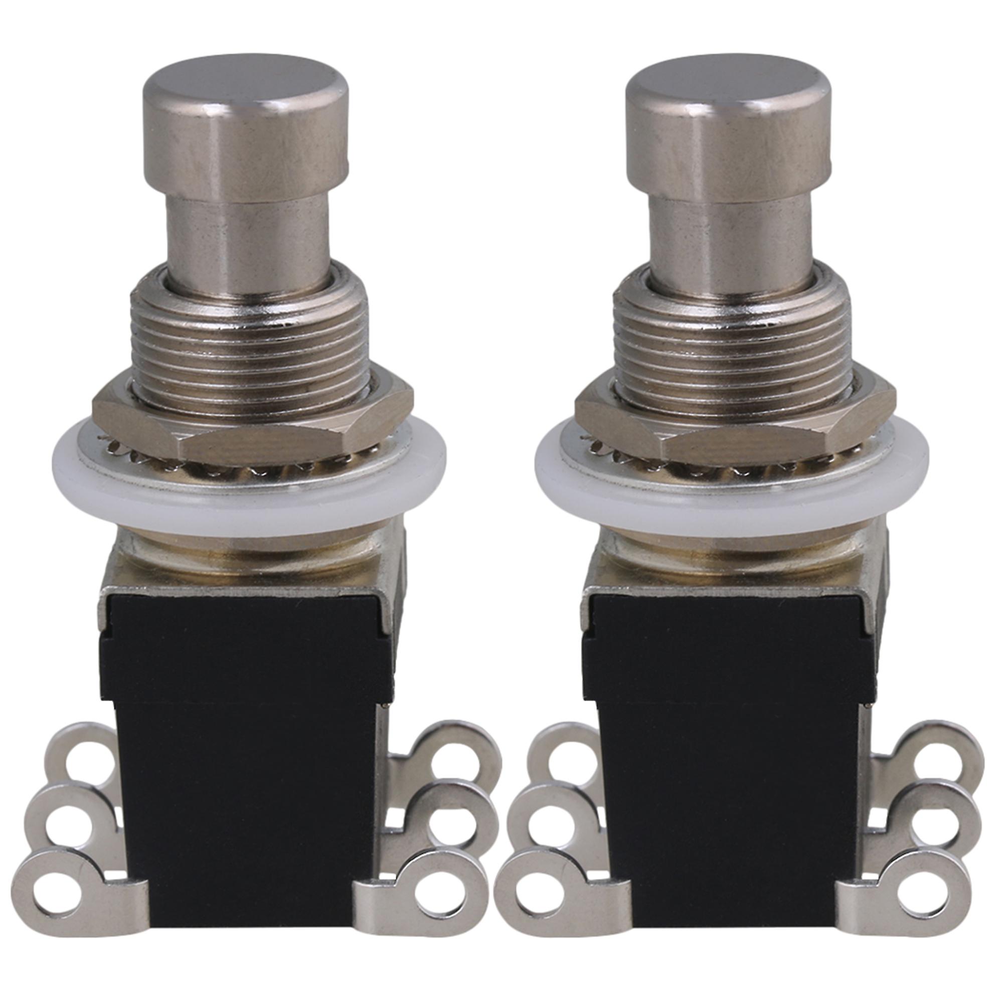 2 x Plastic Effects Pedal Stomp BoxFoot Switch for Guitar