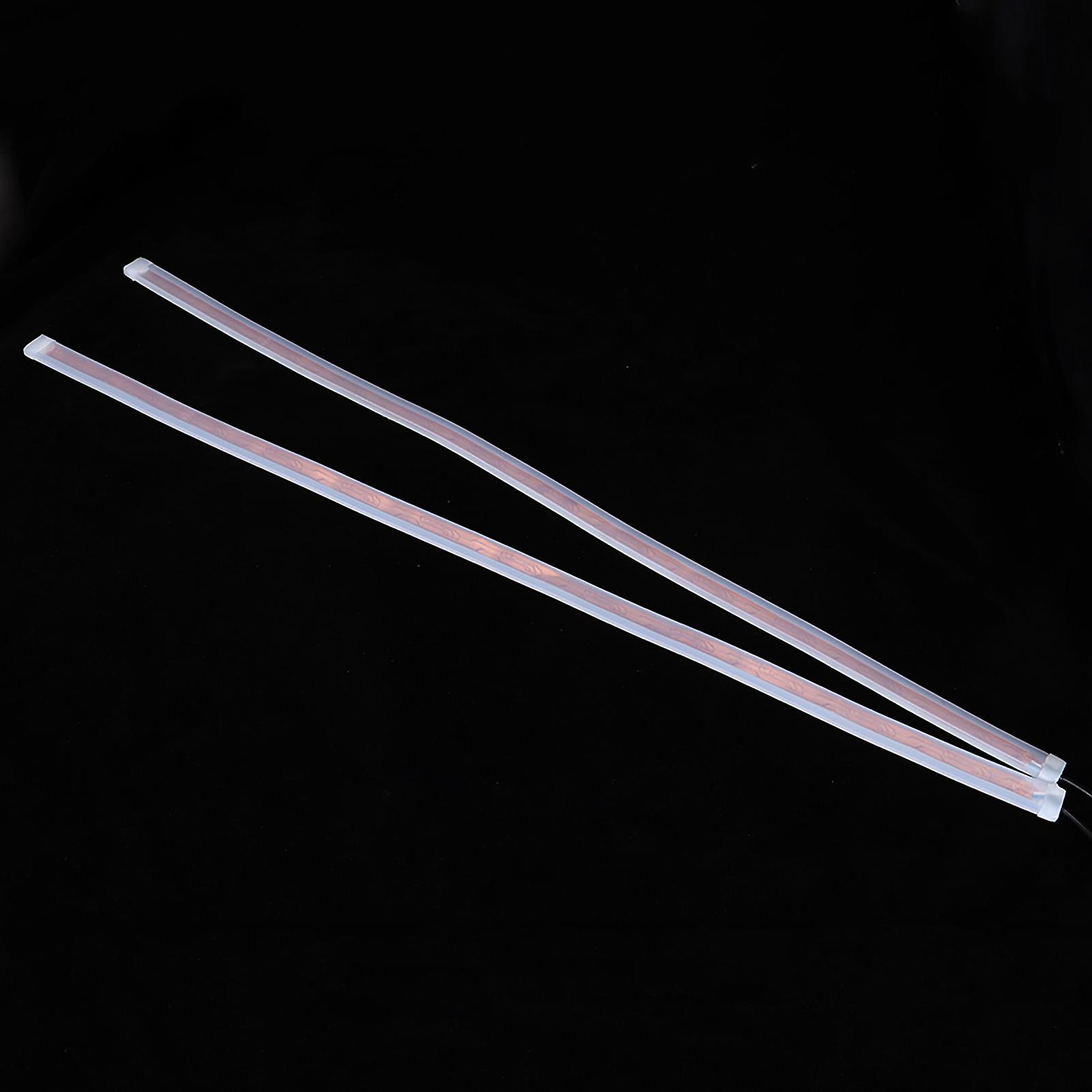 Dynamic Flowing LED Turn Signal Lamp Daytime Running Light Ice Blue Yellow Dual Colors60cm / 23.6in 