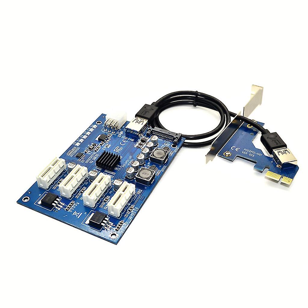 9.7cm Length 6.3cm Width Pci-e X1 To 4pci-e X16 Expansion Cards Reliable Kits