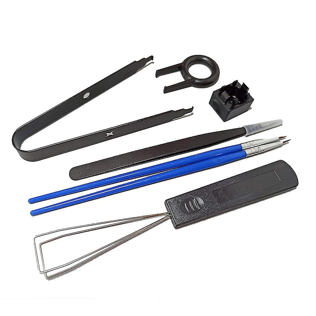 7pcs Mechanical Keyboard Tweezers Lube Tool Brush Switch Puller Stem Picker Kit