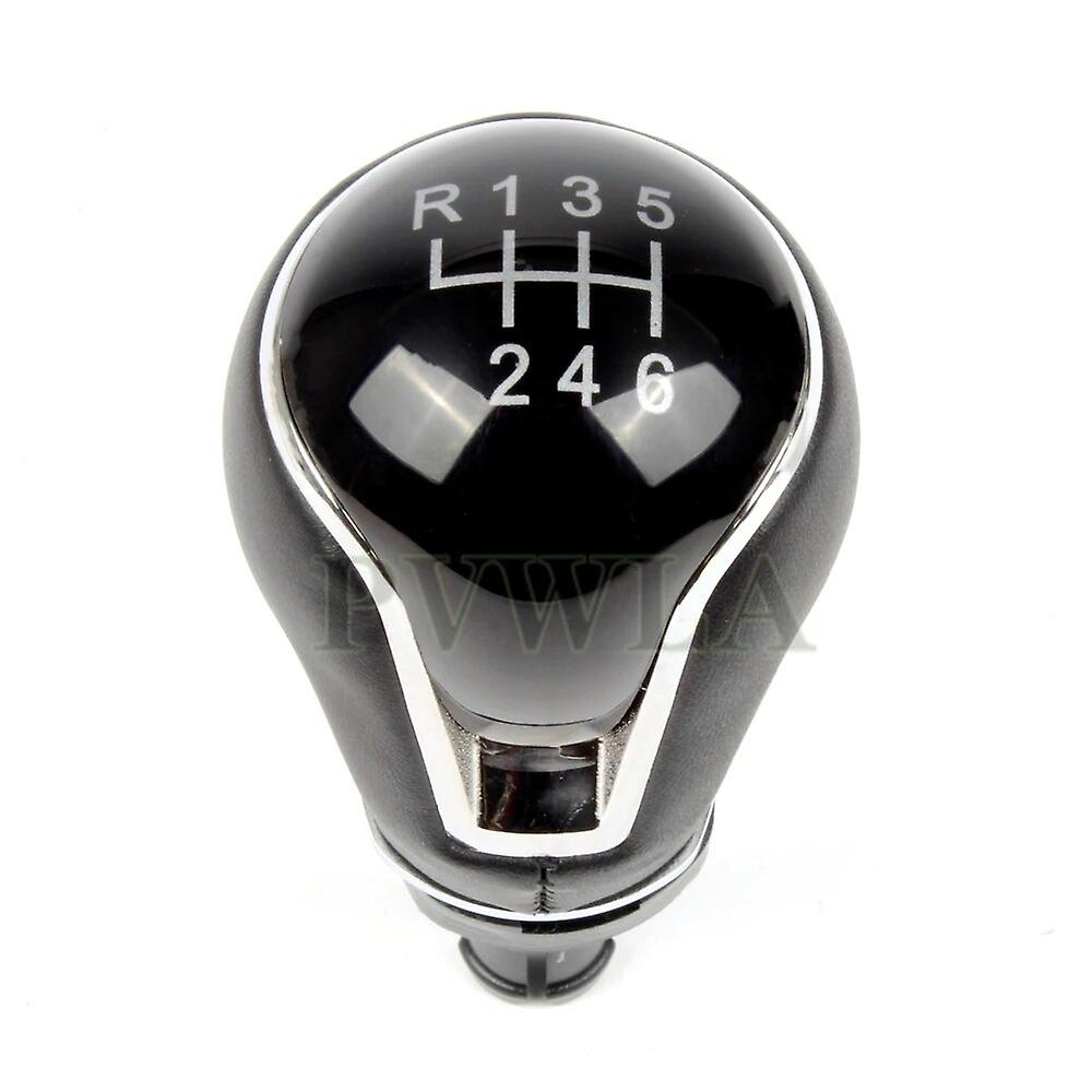 5/6 Speed Gear Stick Shift Knob With PU Leather Boot For SEAT Leon III 3 MK3 5F 2012 2013 2014 2015 2016 2017 Car-styling~48573