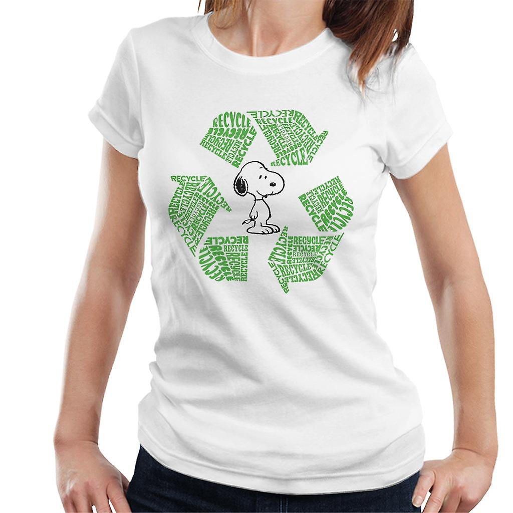 Peanuts Snoopy Recycle Sign Women's T-Shirt