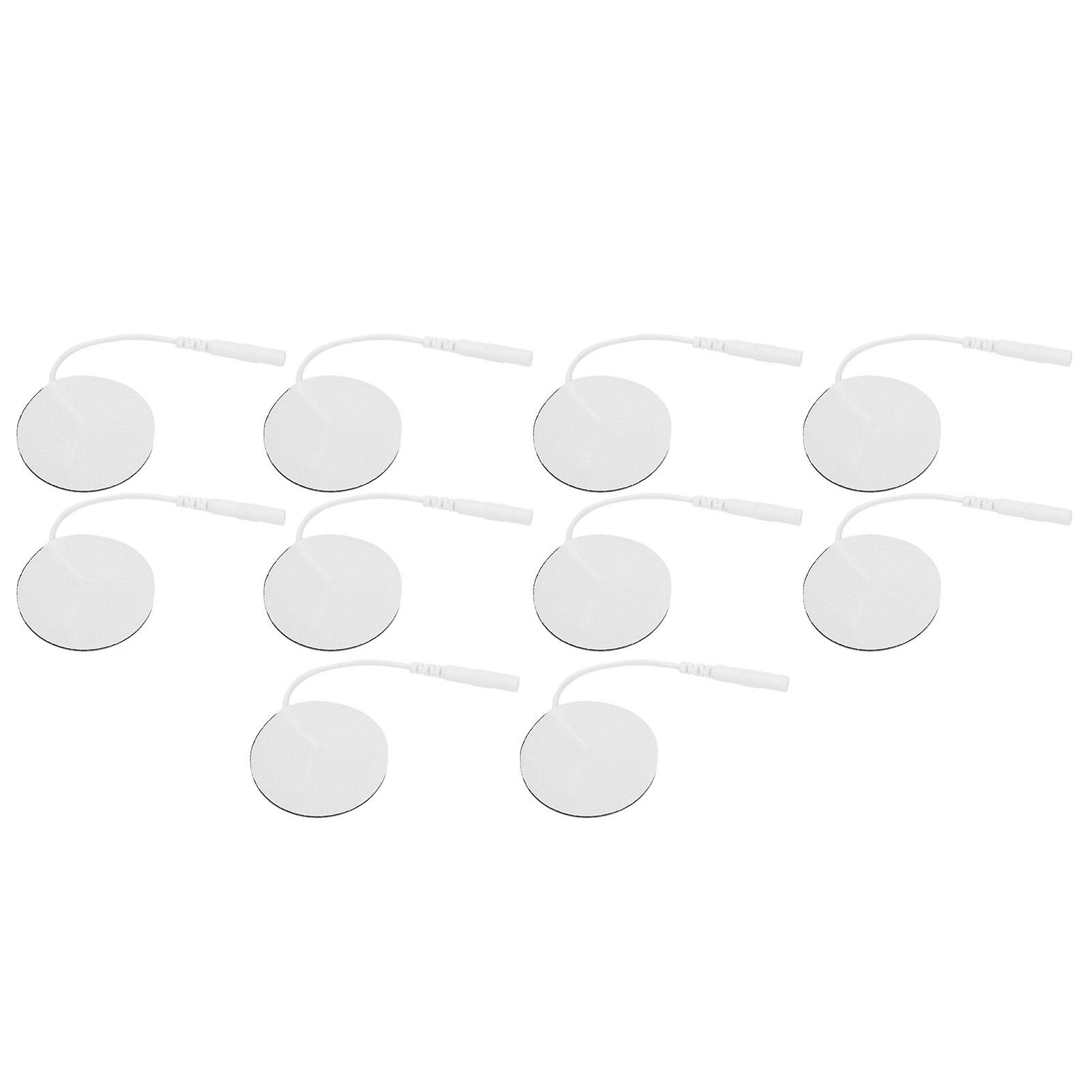 10pcs 5cm Diameter Tens Electrode Pads TENS Reusable Replacement Electrode Patch