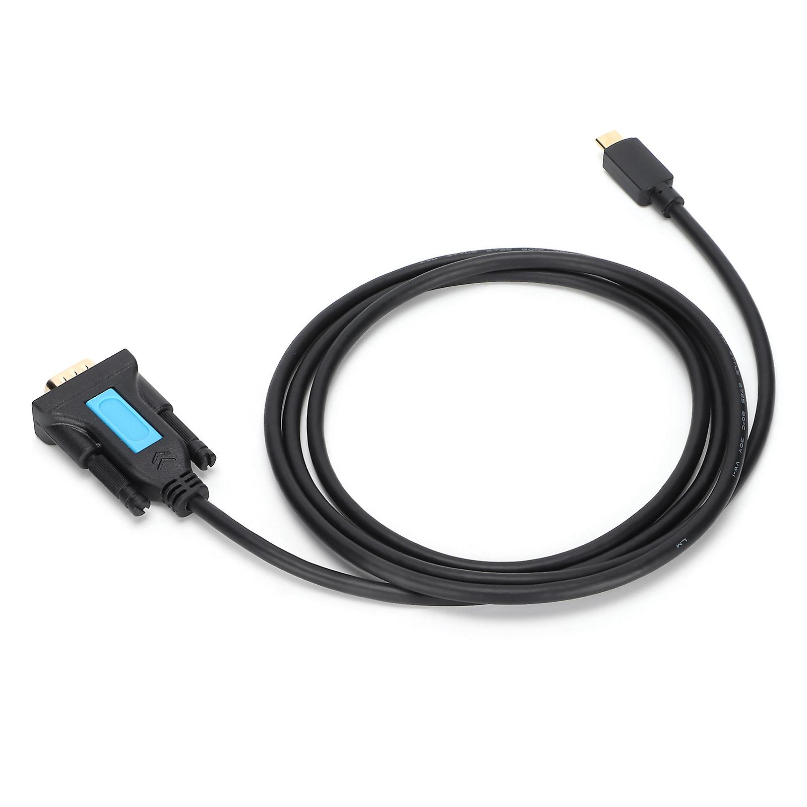 USB to RS232 Adapter TypeC to DB9 Converter Serial Cable for Scanner PC Modem Printer