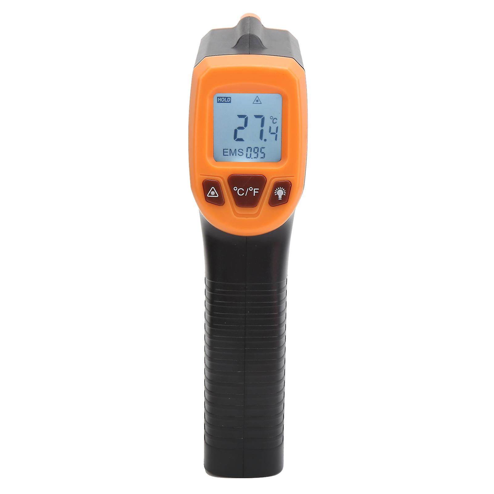 Temperature Measuring Gun Infrared with LCD Display Industrial Thermometer GM320SOrange
