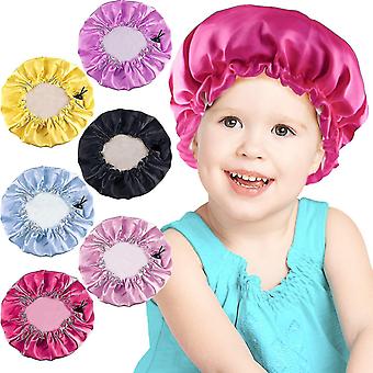 6 Pcs Kids Bonnet Toddler Hair Bonnet Satin Sleeping Bonnet Adjustable Sleeping Cap Drawstring Bonnet For Kids Toddlers