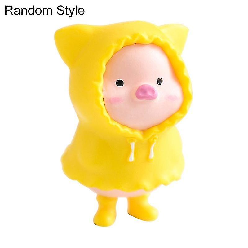 Diy Craft Pig Figurine Vivid Cartoon Miniature Charming Pig Figurine For Home