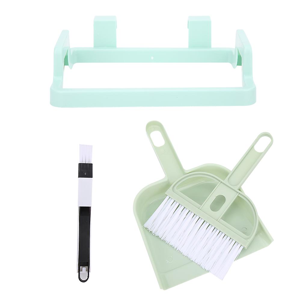 4Pcs/Set Mini Cleaning Tool Kit Trash Rack Keyboard Brush Desktop Broom Dustpan for Home Use
