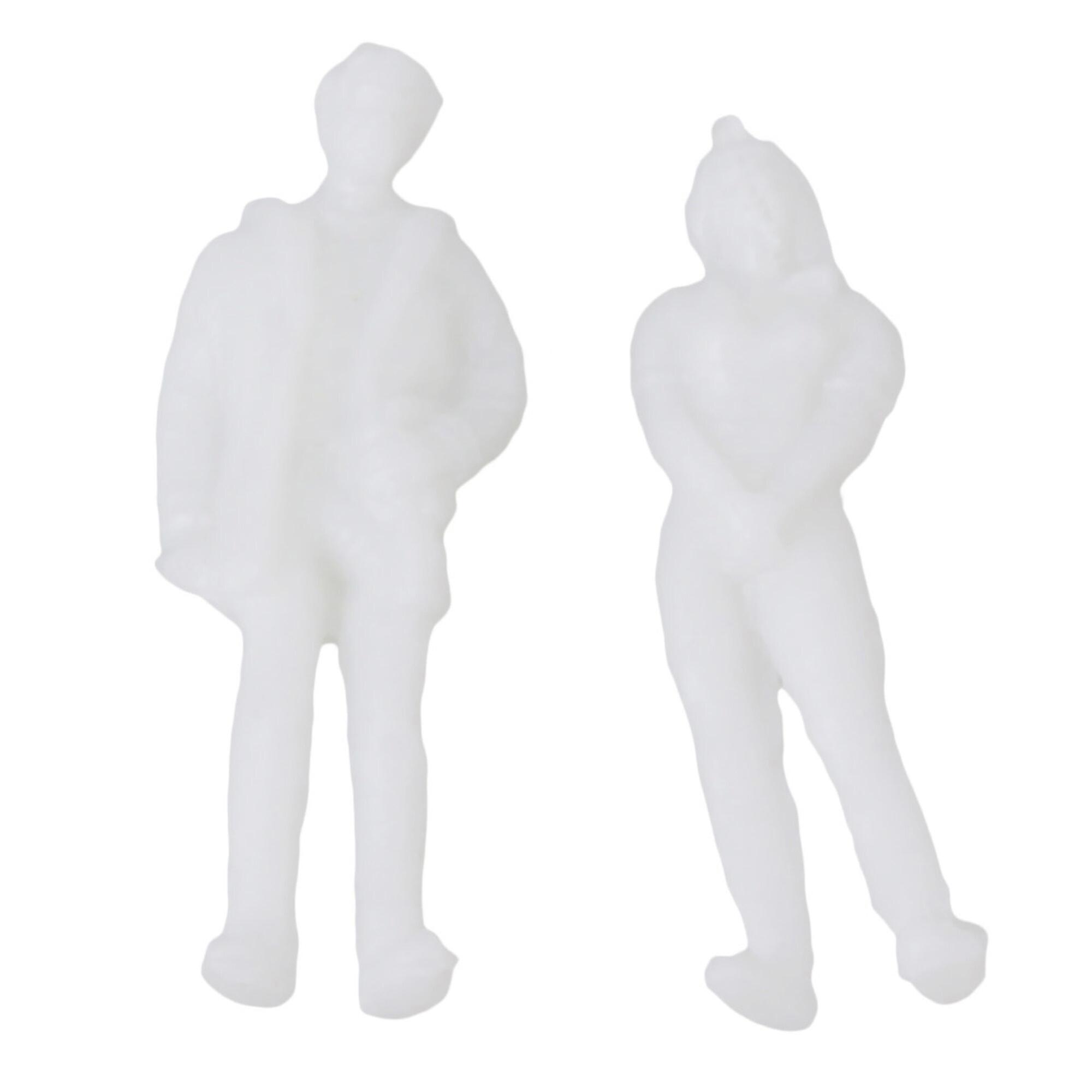 1000 x White Unpainted Architectural 1:100 Scale Model Little Figures