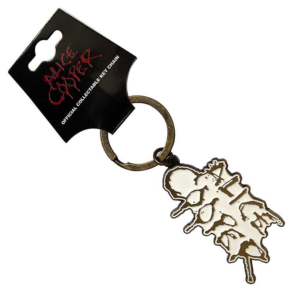 Alice Cooper Dripping Logo Keyring Keychain