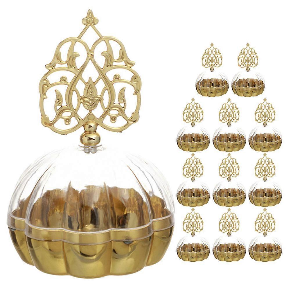 12pcs Candy Storage Box Delicate Wedding Candy Wrapping Box Transparent Candy Holder With Dome