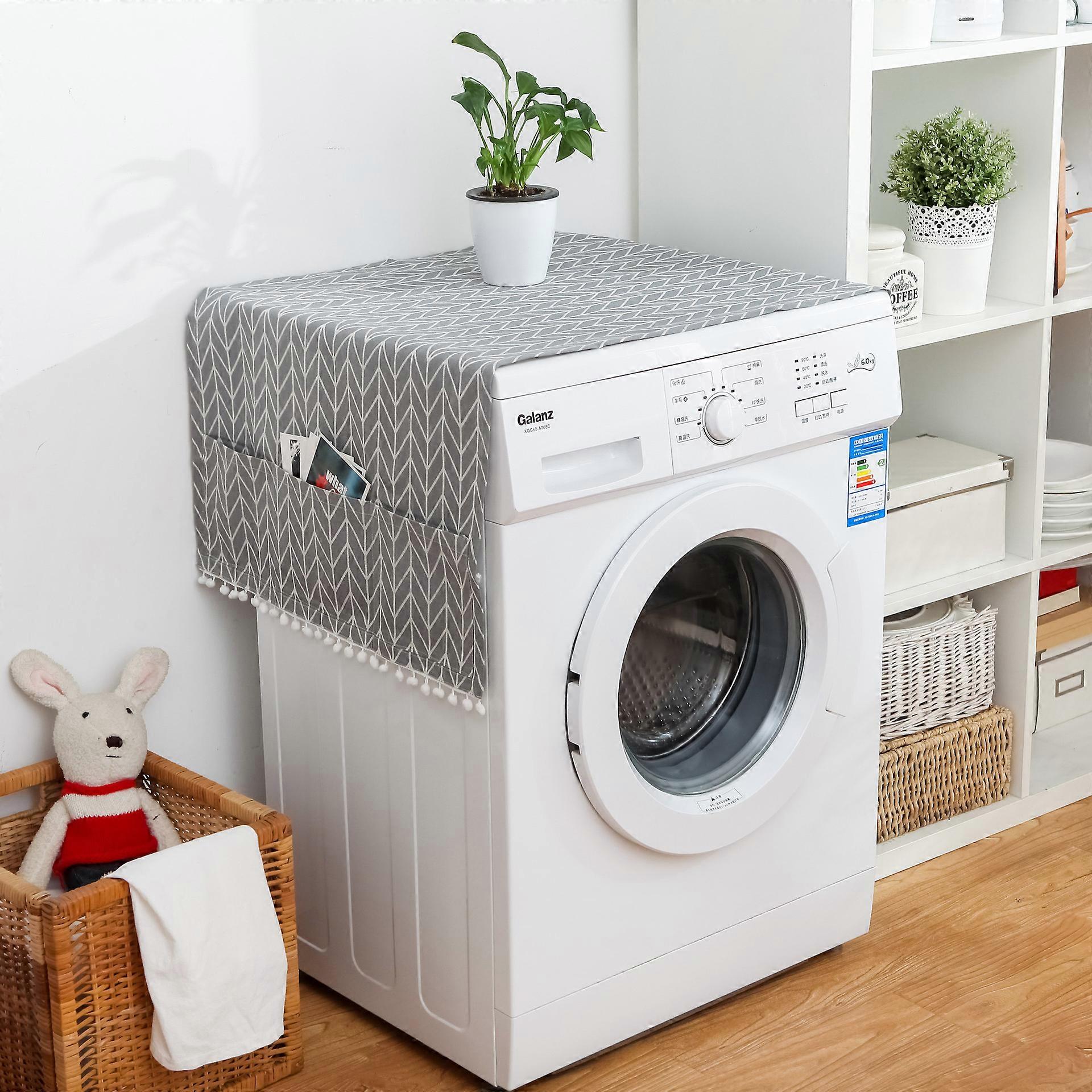 Refrigerator Dust Cover, Gray 55*130