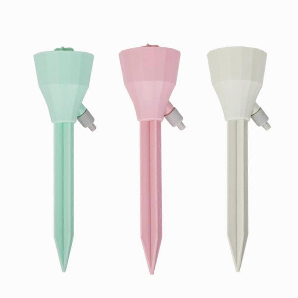 3PCS Plant Drip Irrigation Self Plant Watering System Device With Adjustable Control Valves Switch Automatic Dripper