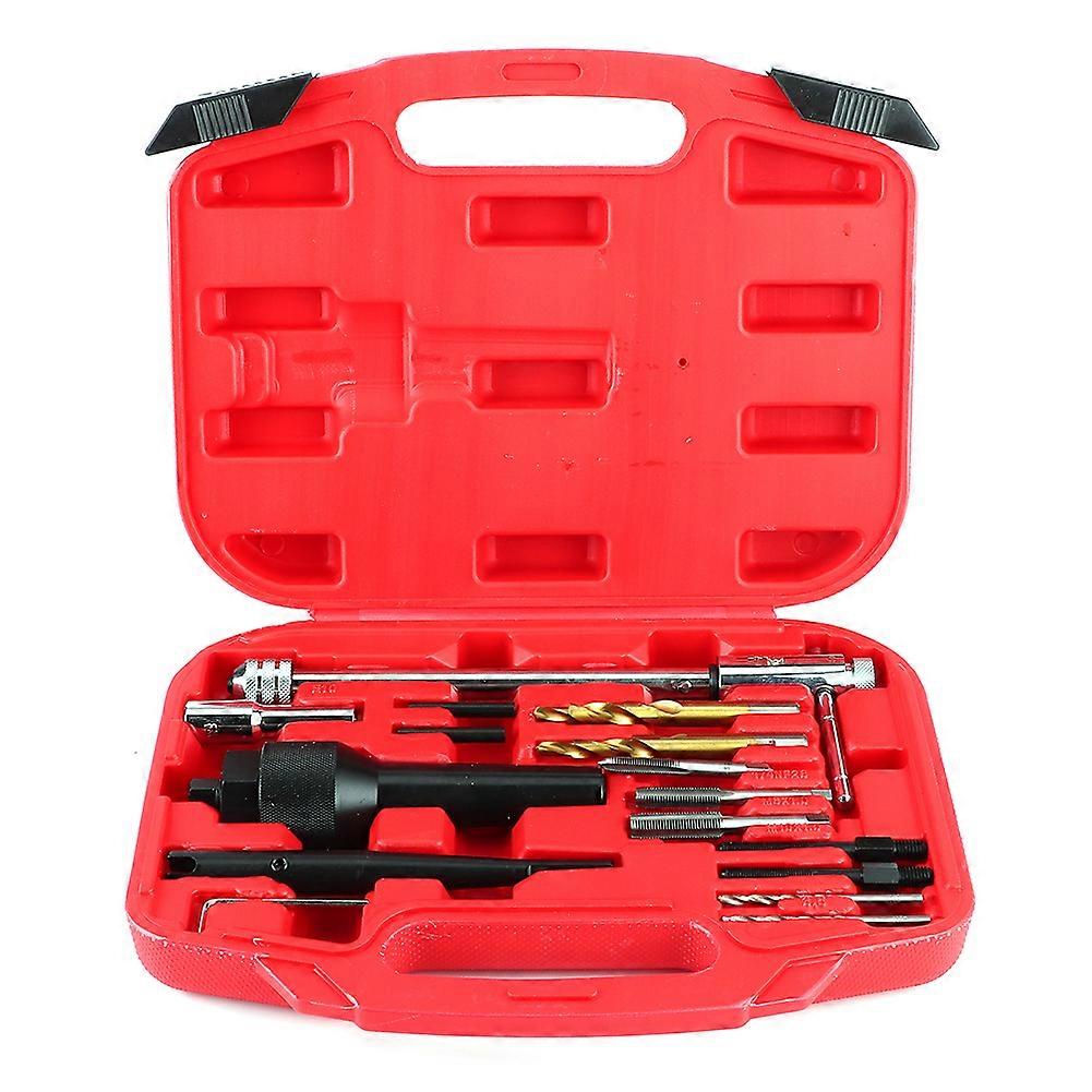 16pcs Damaged 0.3in 0.4in Glow Plug Remover Portable Removal Tool Kit for Cylinder Heads NO.24338