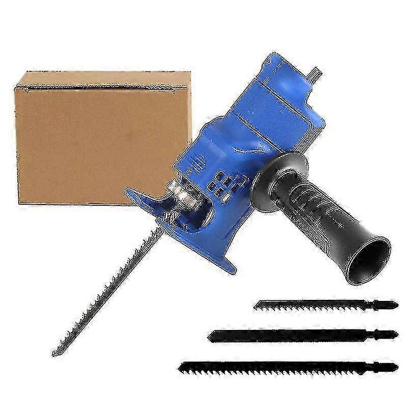 Reciprocating Saw, Portable Multi-Function Adapter Set, Electric Drill Attachment, Hand Tools, Power Accessories_Feb