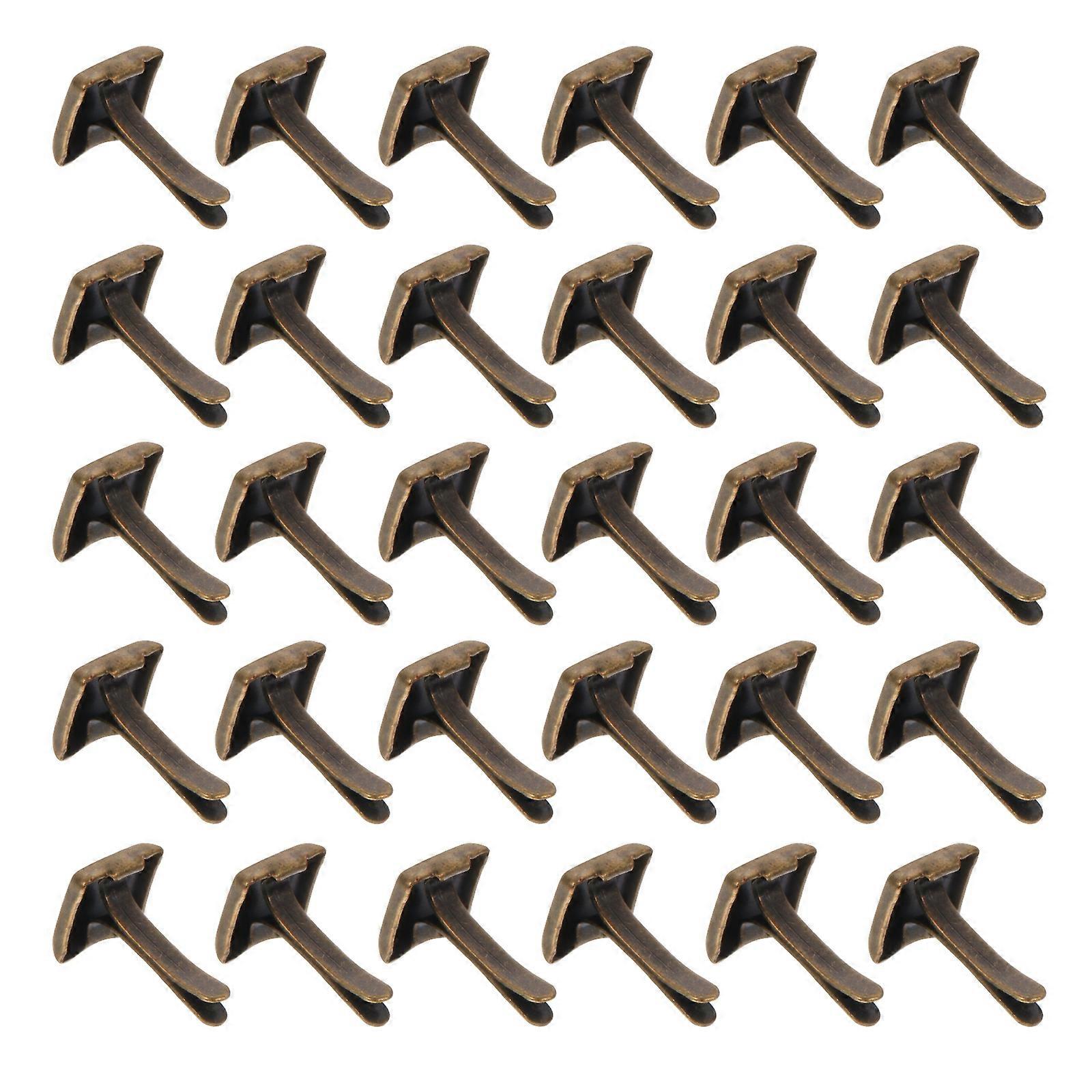 300pcs Craft Rivets DIY Square Two Feet Studs Spikes Double-legged Studs