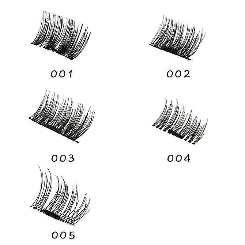 3d Magnetic Eyelash False Eyelashes Double Magnet Full Strip Magnetic Lashes Soft Hair Reusable Fake Eye Lashes