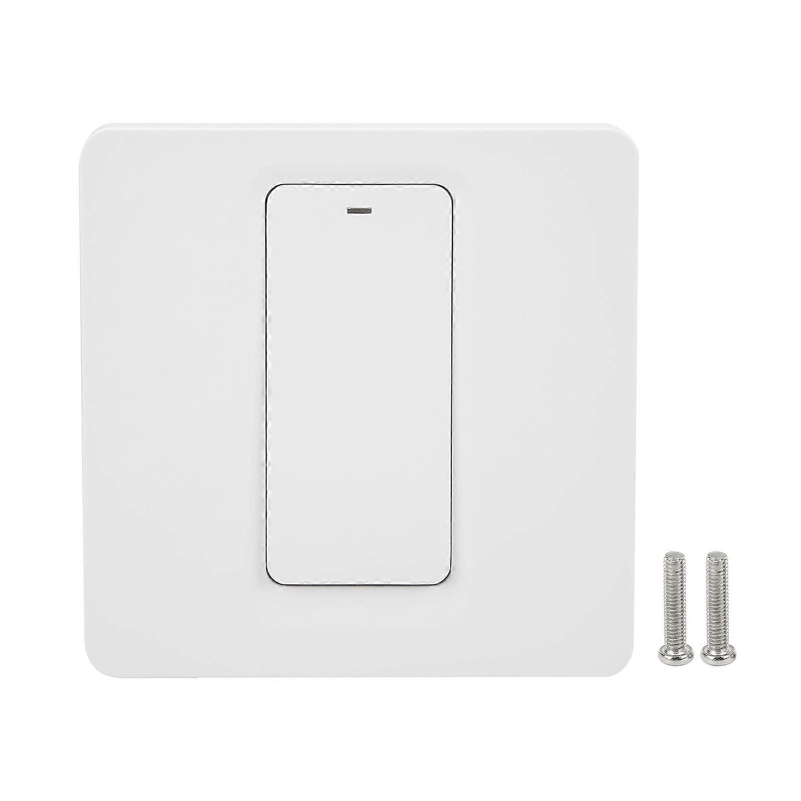 Wall Push Button Smart Light Switch Zero Fire 1 Gang 600w Abs For Tuya Ac 100240vwifi