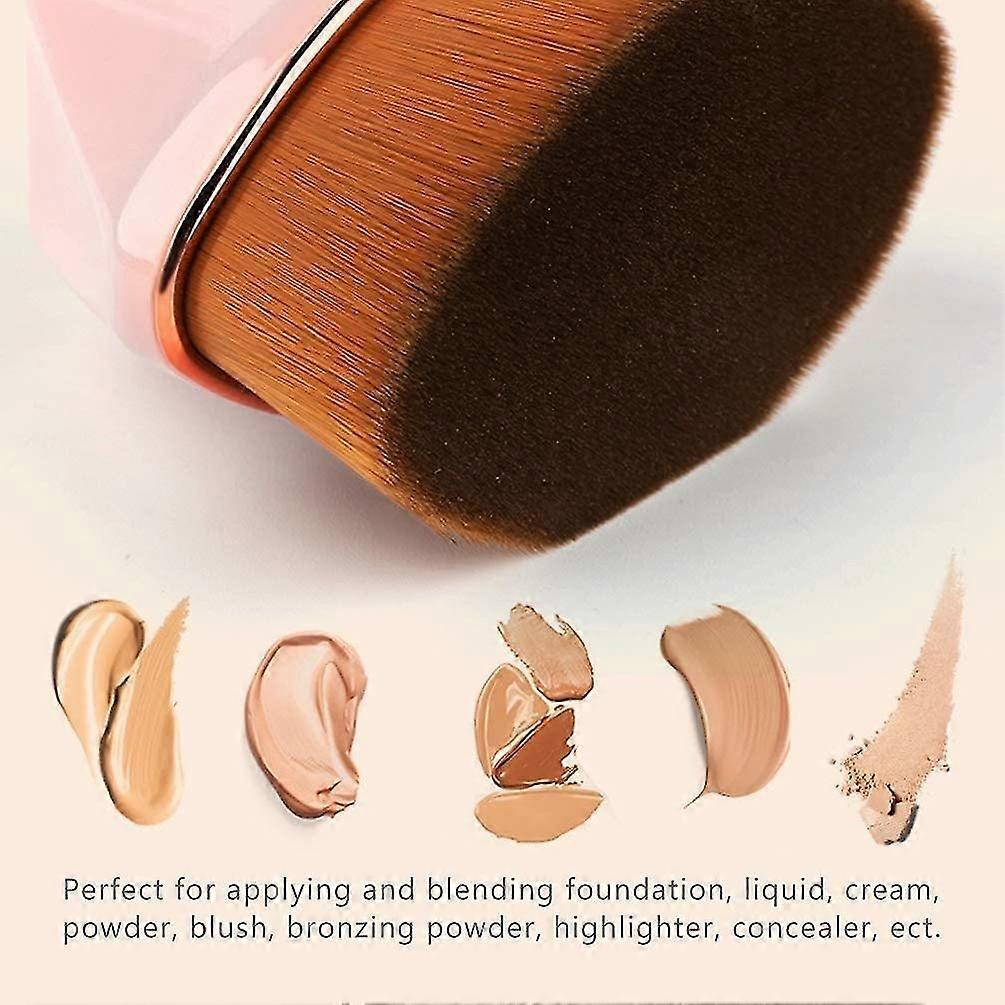 Petal Shape Foundation Brush Soft Brush with Storage Box (Pink)