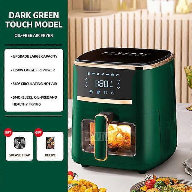 1350W Household Large-capacity Visible Electric Fryer & Intelligent Multi-functional Air Fryer