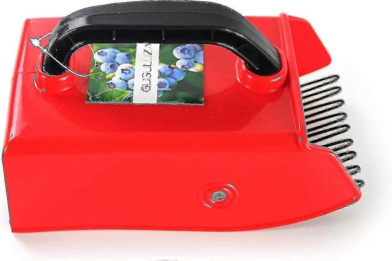 مشط عنبية وبلاك بيري، منتقي التوت مع مشط معدني، 24 × 14 سم (أسود-أحمر)