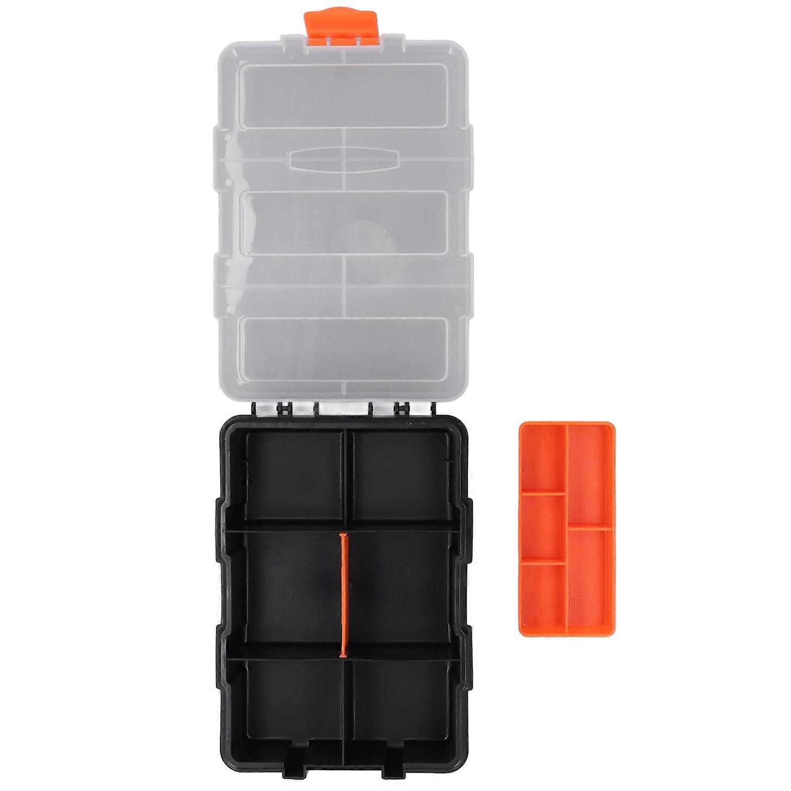 Parts Storage Box with PVC Grid Organizer for Hardware and Components Classification