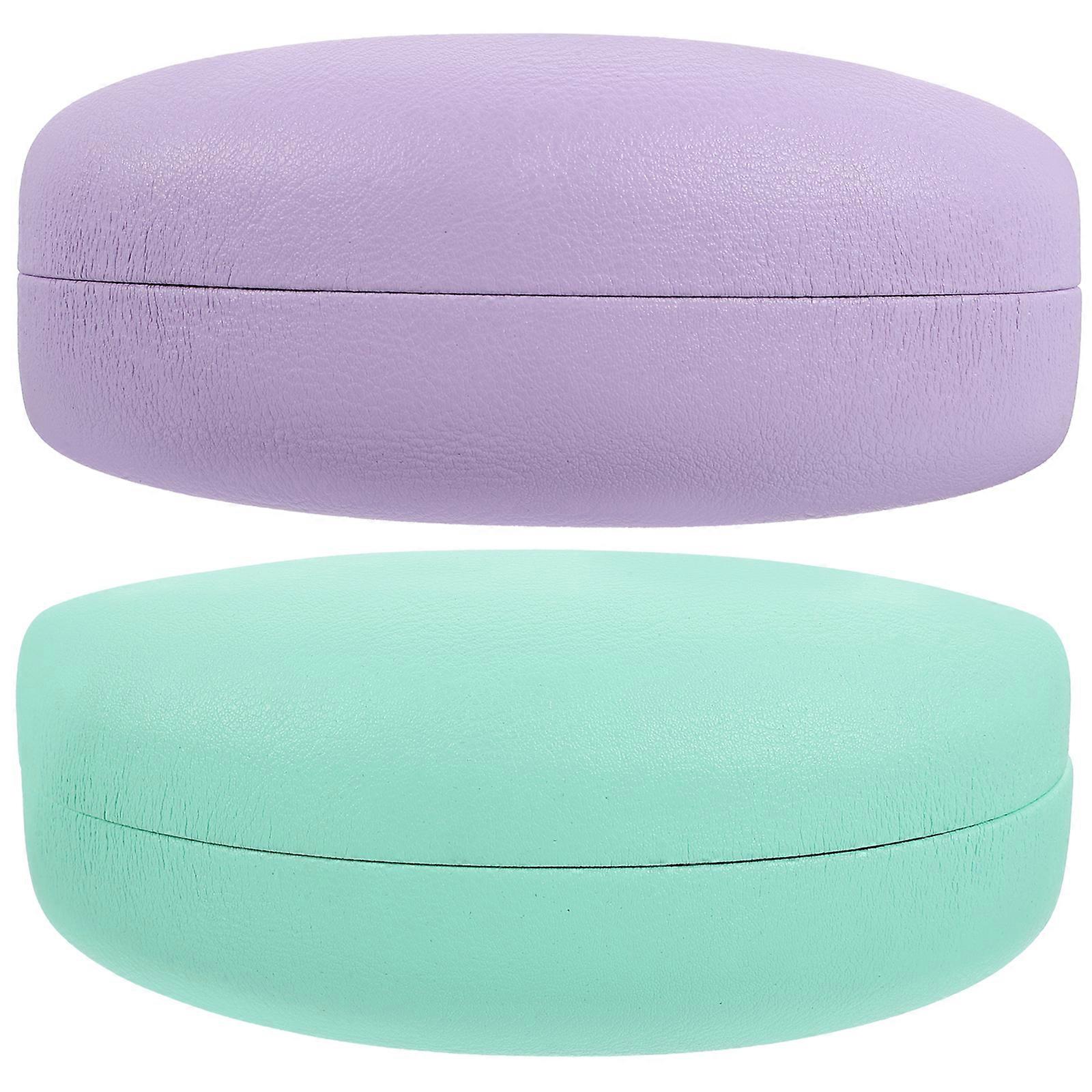 2pcs Sunglasses Cases Hard Shell Glasses Case Reading Glasses Case Travel Eyewear Organizer