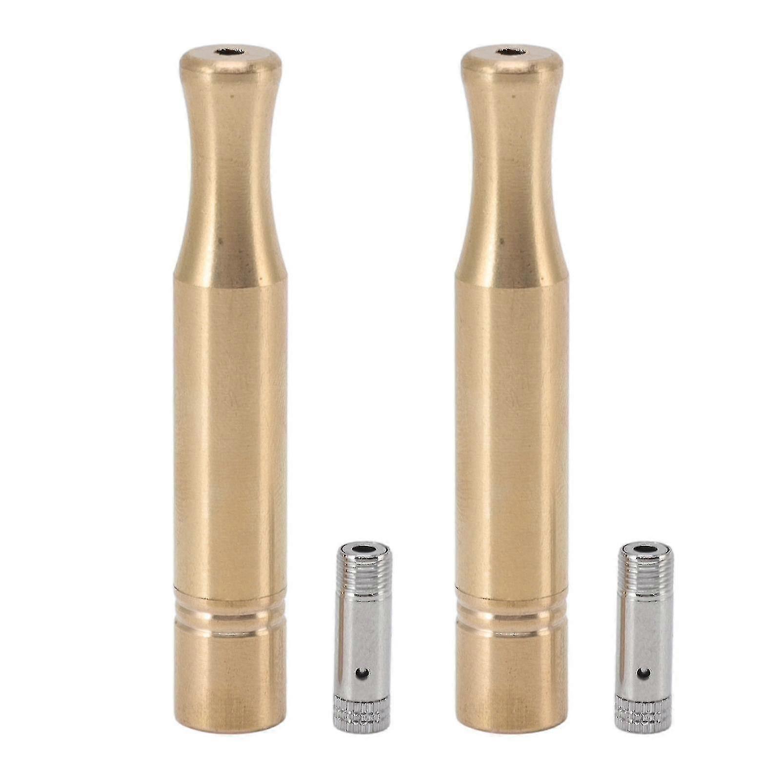 Copper Cigarette Holder with Detachable Filters - 2 Sets, 2.36in Smoking Tube for Men