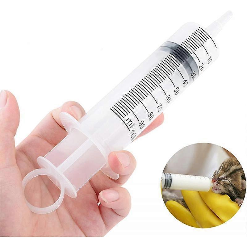 Seringa lichida 60ml, tip mana-push, reutilizabila, pentru caini si pisici (pachet de 3)