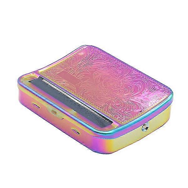 Metal Cigarette Tobacco Rolling Machine Manual Semi-automatic Adjustable Herb Roller Rolling Machine Roller Maker Mini Machine (70mm Random Pattern Co
