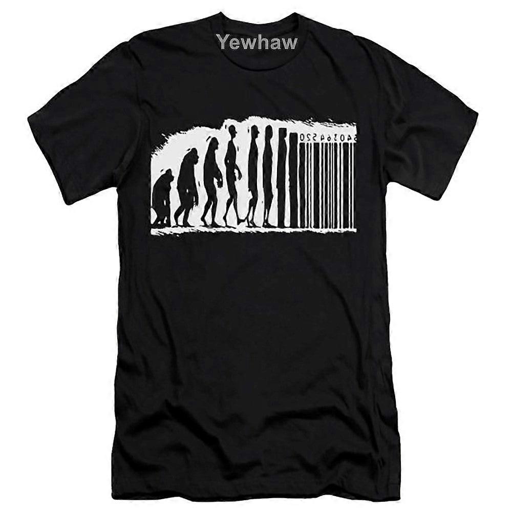 Evolution strekkode og aktivist T-skjorte