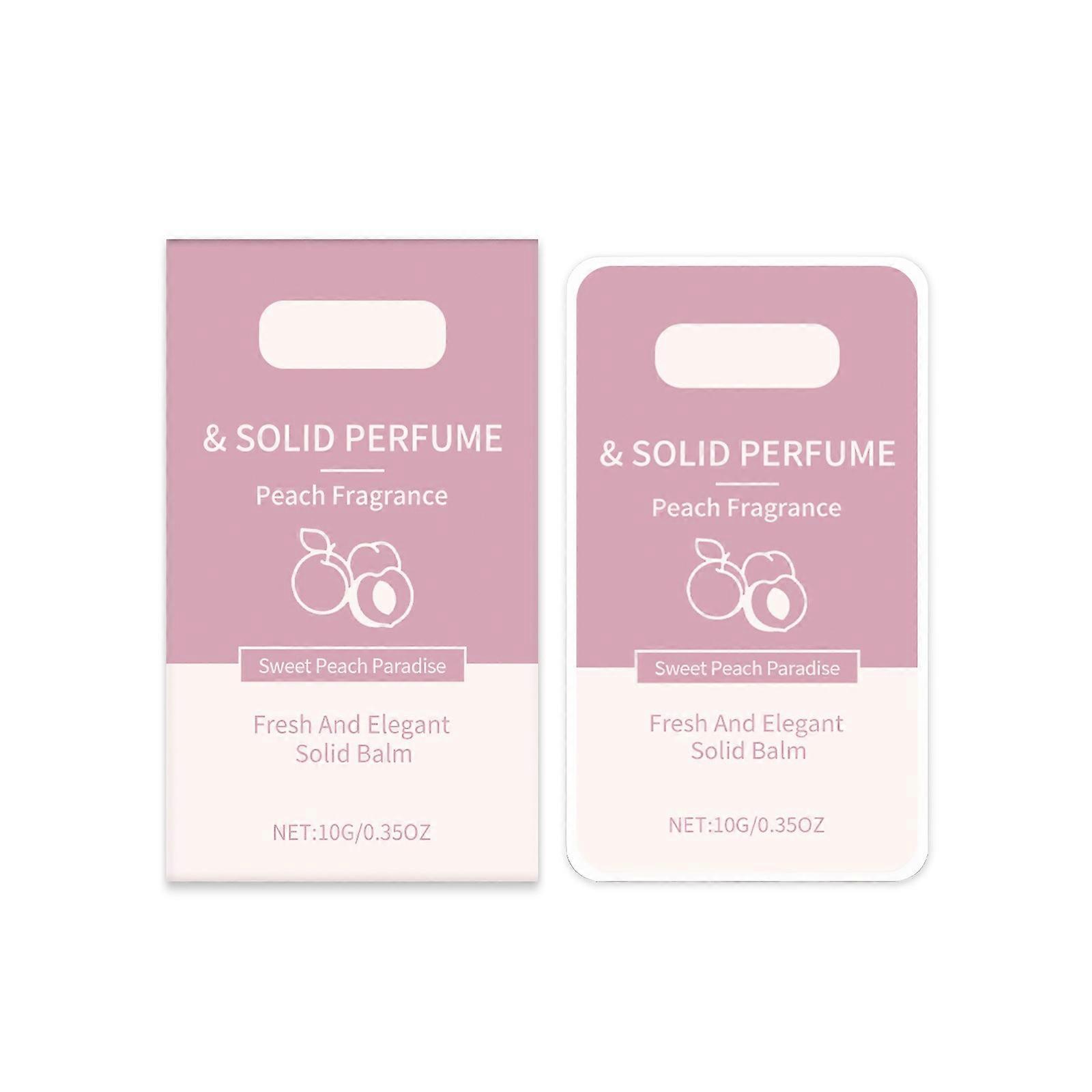 Mens Womens fragrances Solid Perfume Honeypeach  10g  Portable Solid Ointment_c24070508