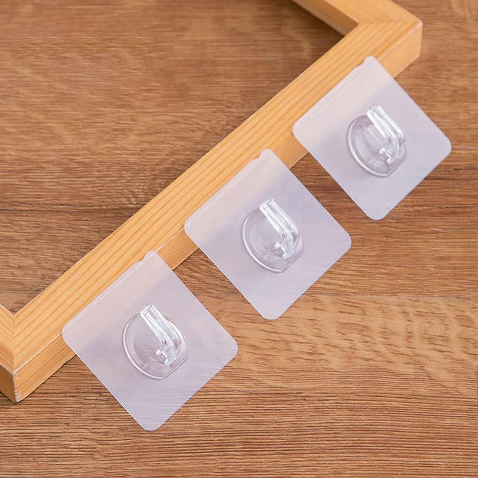 Adhesive Hooks Heavy Duty Wall Hooks Waterproof Self Adhesive Shower Wall Hooks for Keys Bathroom Shower 20 Pack