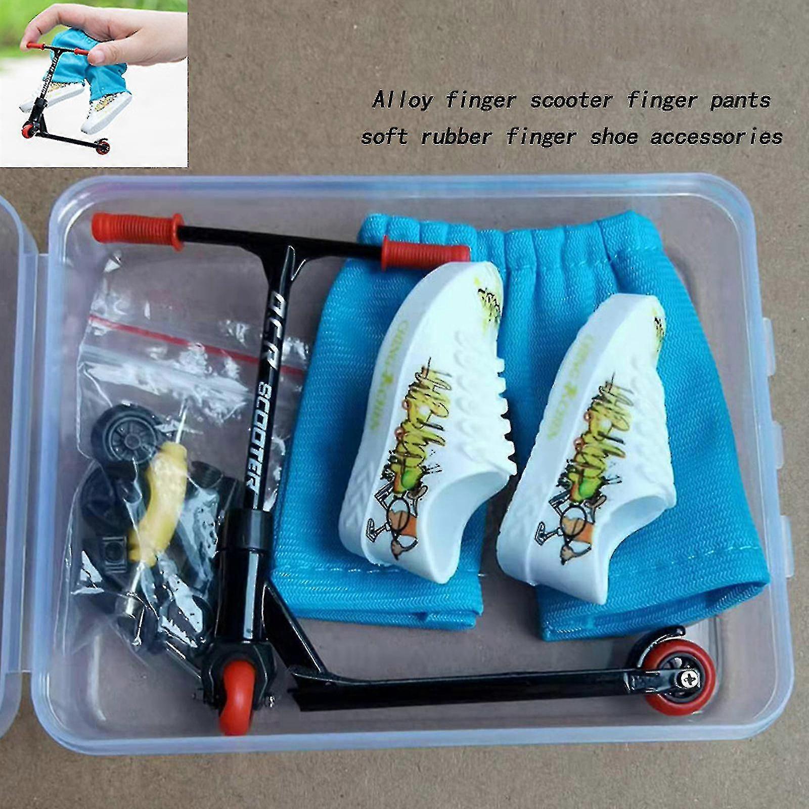 Set De 4 Mini Finger Scooters - Jouets à Doigts Démontables - Pour Enfants, Entraînement Et Collection - Cadeau Anniversaire