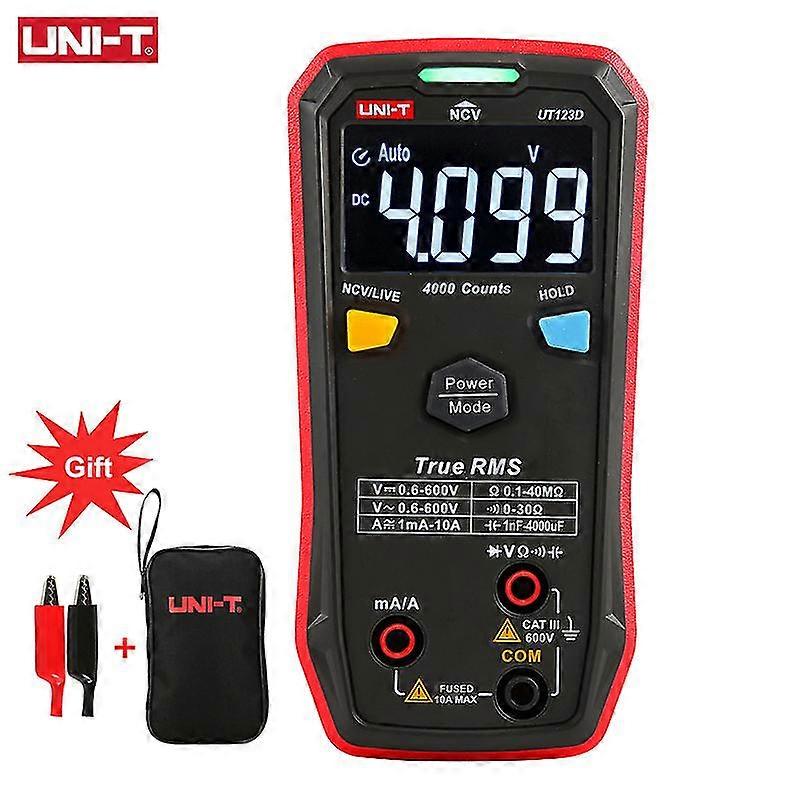 Uni-t Digital Smart Multimeter Ut123d True Rms Ebtn Display Dc Ac Voltage Current Tester Capacitance Meter Measuring Instruments