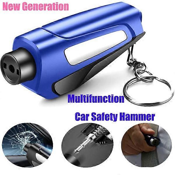 ZK-New Portable Seat Safety Hammer Glass Breaker Rescue Escape Rescue Tool Seat Belt Cutting Tool Keychain
