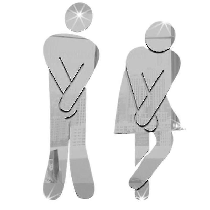 Art Diy Znak toalety dla łazienki Mężczyzna Kobieta Toaleta Wc Znak Akcesoria do drzwi