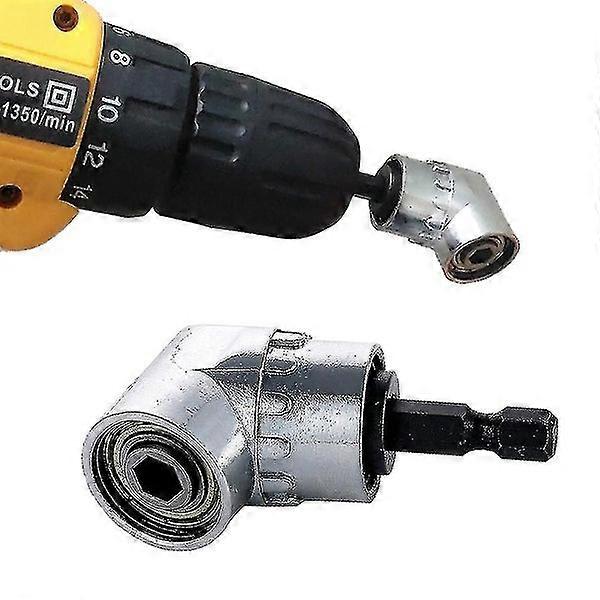 105 Angle Screwdriver Socket Adapter with Adjustable 1/4" Hex Bit for Tight Spaces