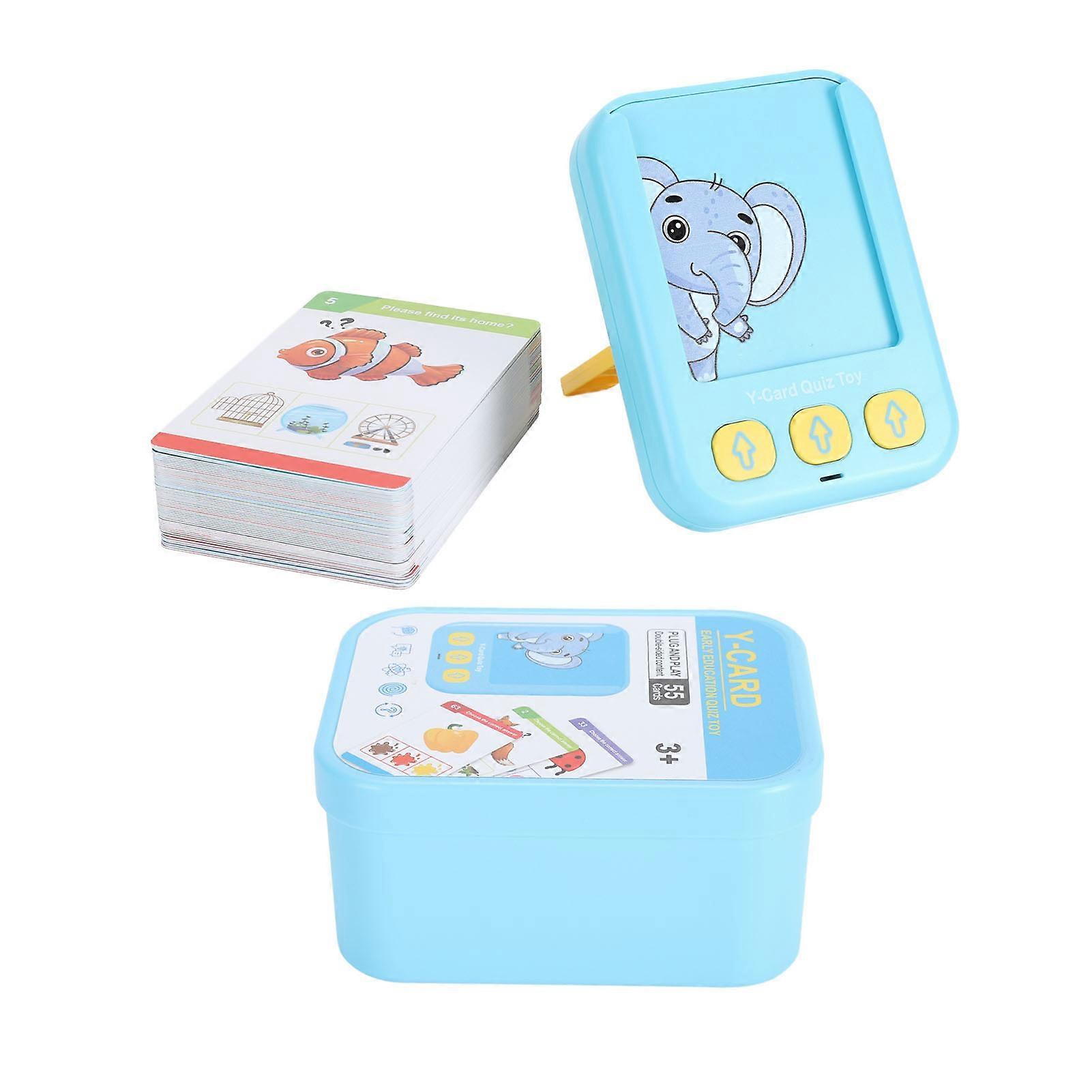 Baby Talking Flash Cards 55 Cards Automatic Reading Educational English Speech Learning Toy for Toddlers