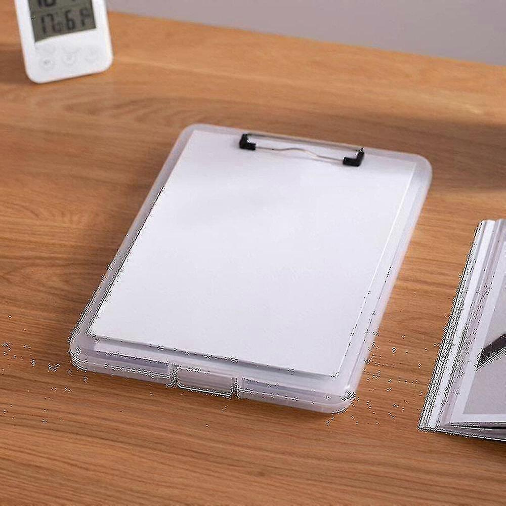 Multifunction A4 Size Folder With Elastic Clip Board Folder Plastic Storage Music Score Clip Box