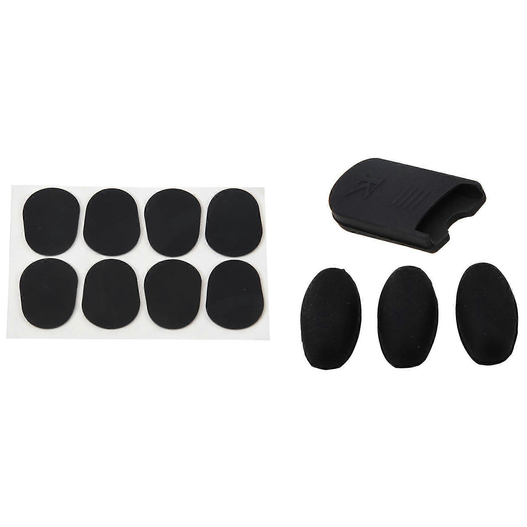 8pcs Alto / ténor Saxophone Sax Embouchure Patches Pads Coussins Noir 0.8mm & 1 Set Saxophone Palm K